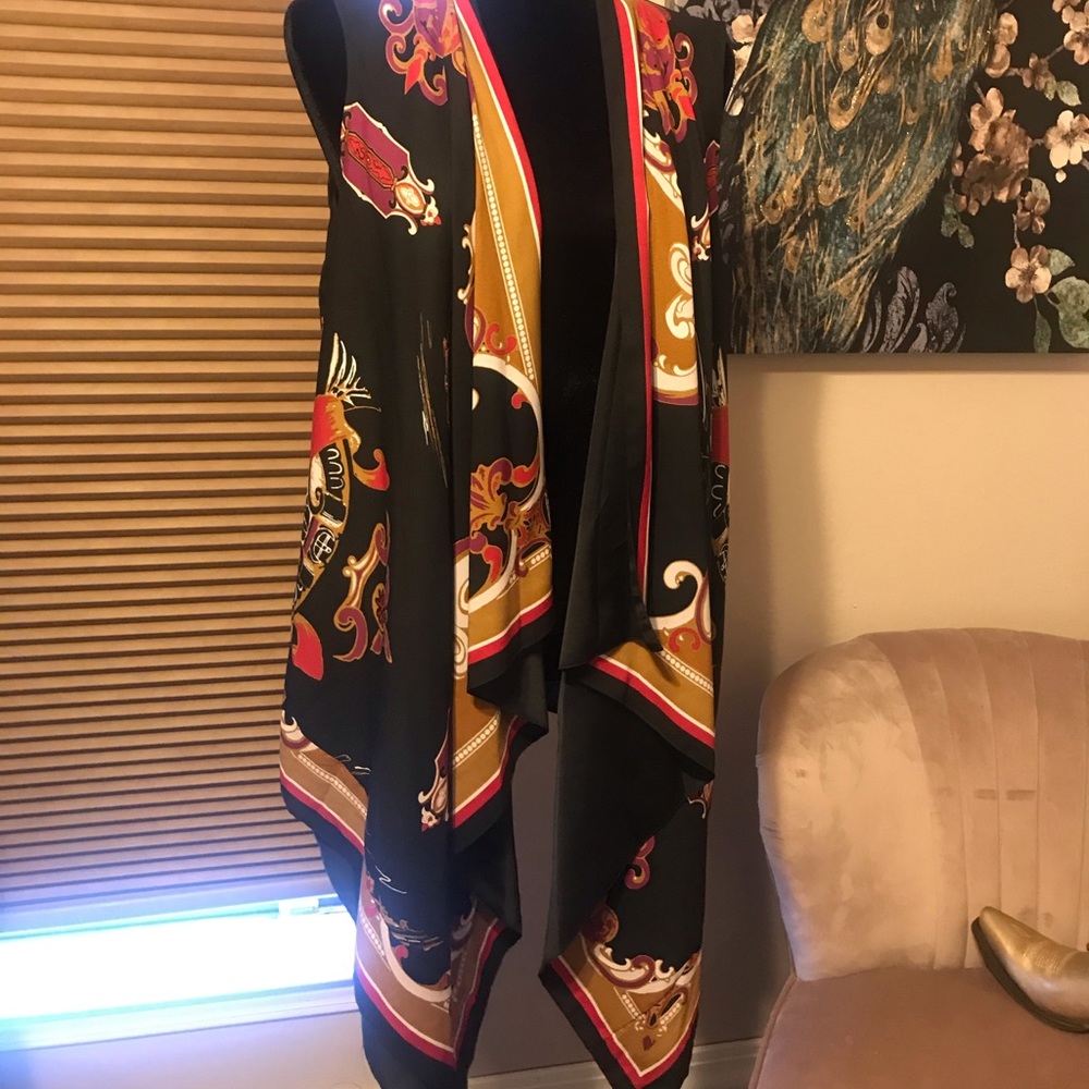 DKNY scarf vest